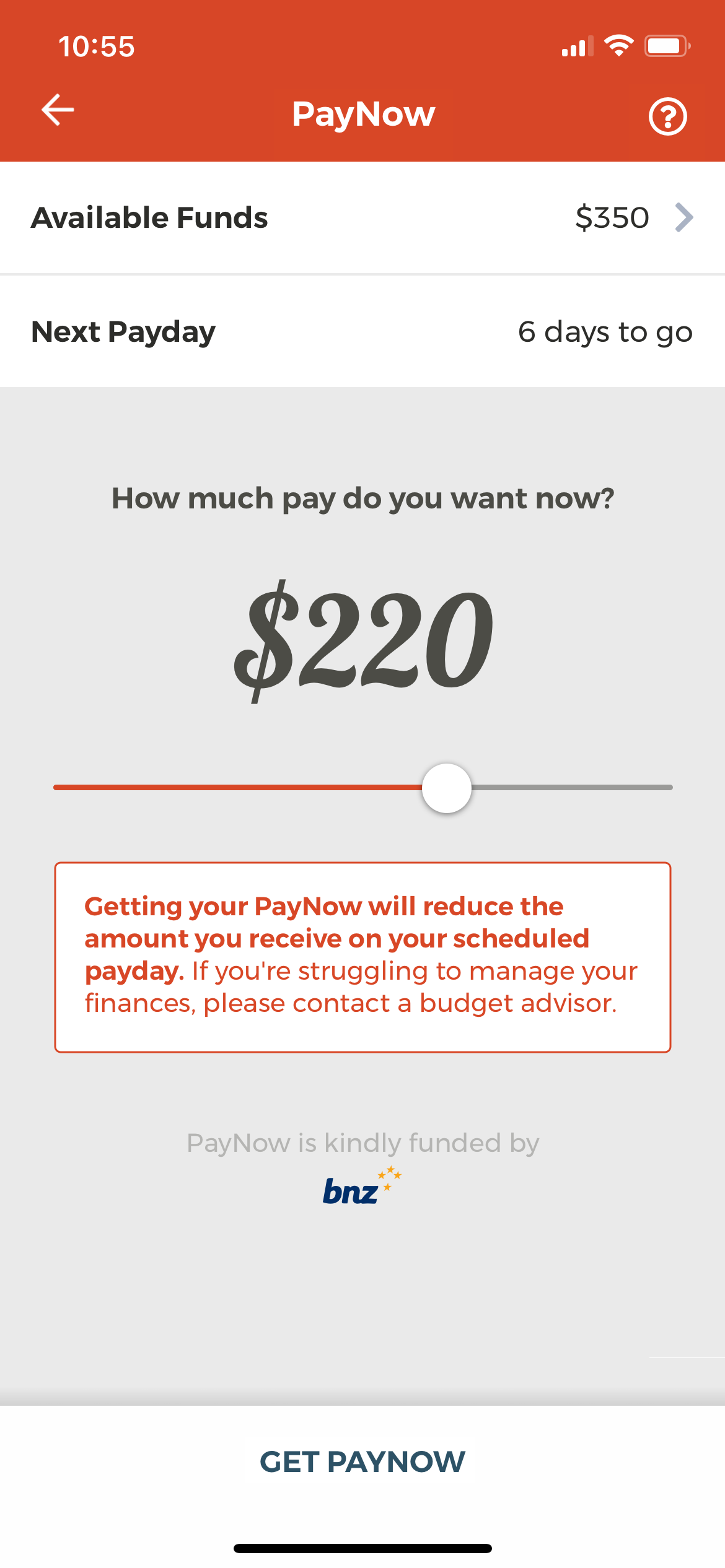 澳洲幸运体彩10 Employee App - PayNow