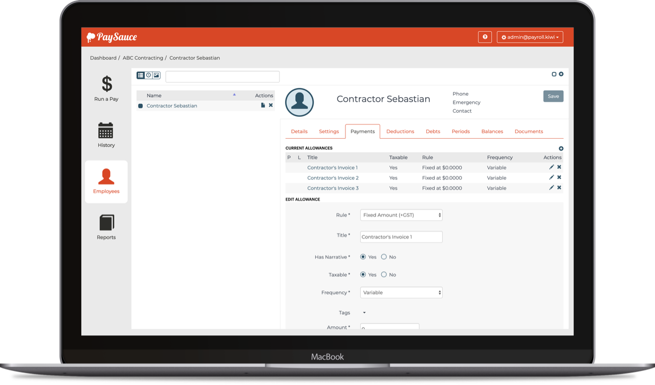 GST Payroll Setup